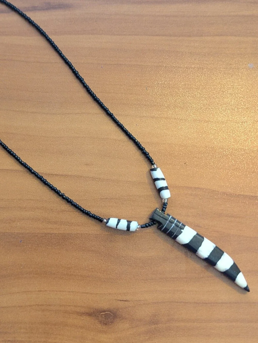 Handmade in Kenya Camel Bone Pendant Necklace - Unisex